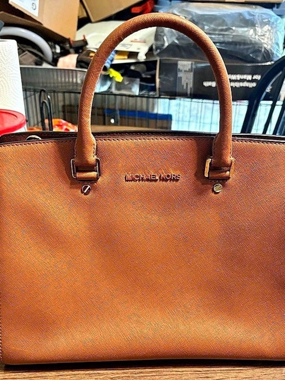 Michael Kors Selma Medium Satchel in Brown